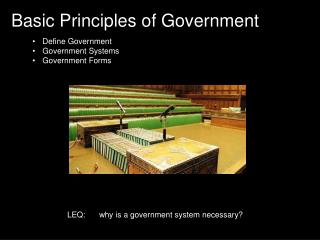 Basic Principles of Government
