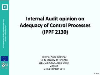 Internal Audit opinion on Adequacy of Control Processes (IPPF 2130)