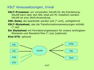 XSLT Voraussetzungen, trivial