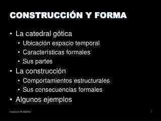 CONSTRUCCIÓN Y FORMA