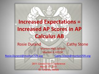 Increased Expectations = Increased AP Scores in AP Calculus AB