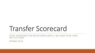 Transfer Scorecard