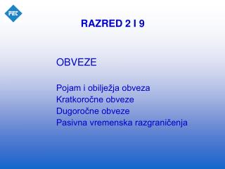 RAZRED 2 I 9