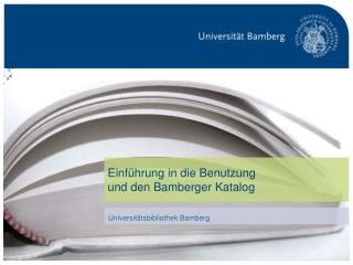 Einführung in die Benutzung und den Bamberger Katalog