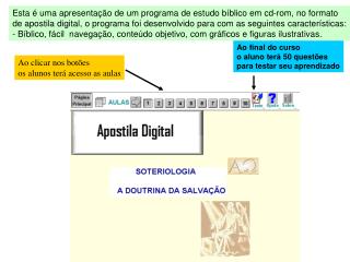 Esta é uma apresentação de um programa de estudo bíblico em cd-rom, no formato