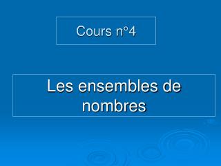 Cours n°4