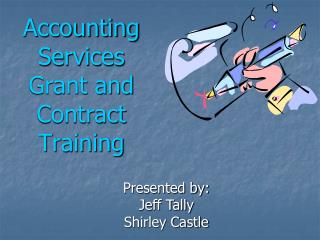 Accounting Services Grant and Contract Training