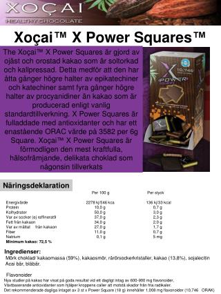 Xoçai™ X Power Squares™