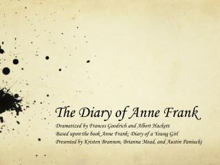 The Diary of Anne Frank