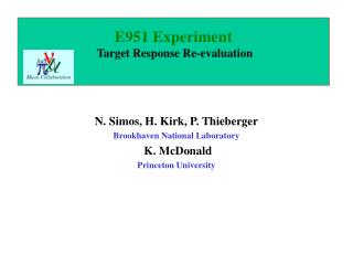 E951 Experiment Target Response Re-evaluation