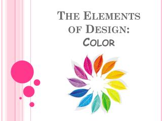 The Elements of Design: Color