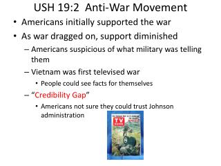 USH 19:2 Anti-War Movement