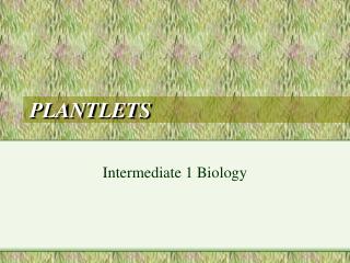 PLANTLETS
