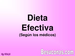 Dieta Efectiva (Según los médicos)
