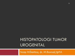 Histopatologi Tumor Urogenital