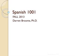 Spanish 1001