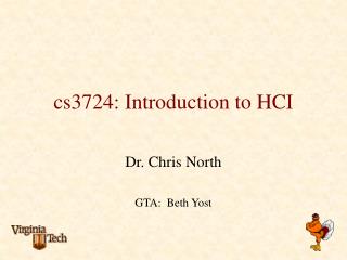 cs3724: Introduction to HCI