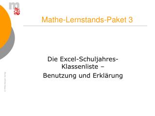 Mathe-Lernstands-Paket 3