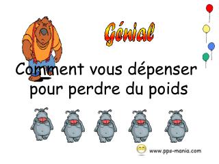 Comment vous dépenser pour perdre du poids