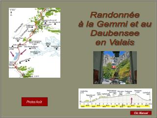 Randonnée à la Gemmi et au Daubensee en Valais