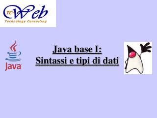 Java base I: Sintassi e tipi di dati