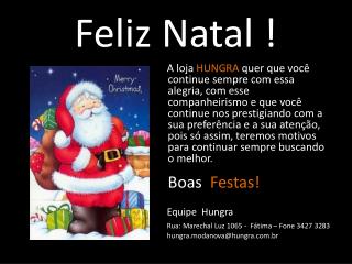 Feliz Natal !