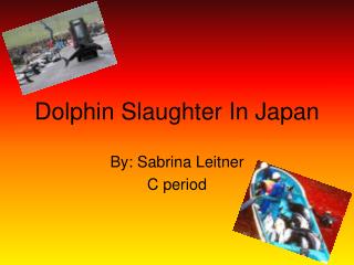 Dolphin Slaughter In Japan