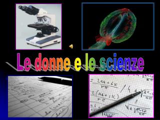 Le donne e le scienze