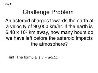 Challenge Problem