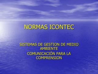 NORMAS ICONTEC