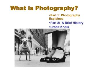 What is Photography?