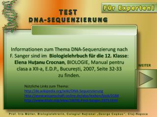 TEST DNA- Sequenzierung