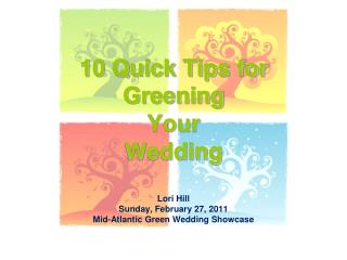 10 Quick Tips for Greening Your Wedding