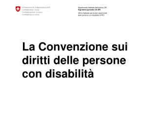 La Convenzione sui diritti delle persone con disabilità