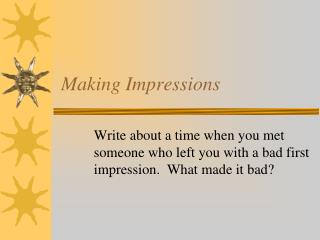 Making Impressions