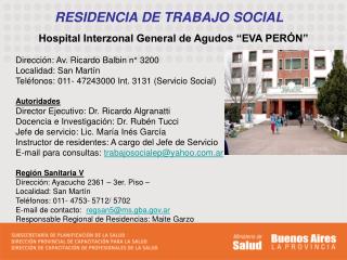 RESIDENCIA DE TRABAJO SOCIAL