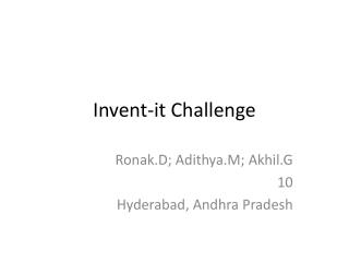 Invent-it Challenge
