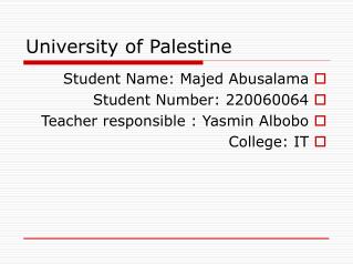 University of Palestine