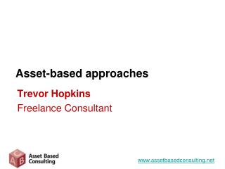 Asset-based approaches