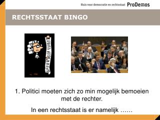 RECHTSSTAAT BINGO