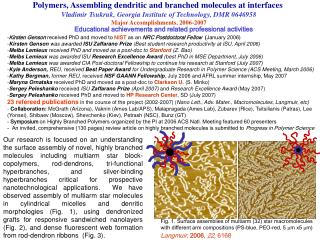 Polymers, Assembling dendritic and branched molecules at interfaces