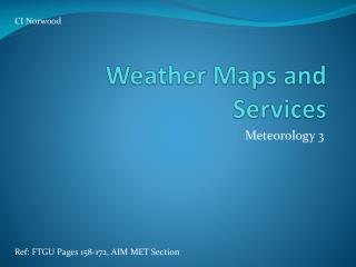 Weather Maps and Services