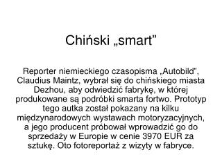 Chiński „smart”