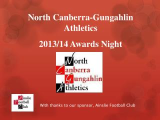 With thanks to our sponsor, Ainslie Football Club