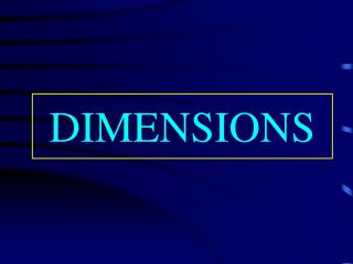 DIMENSIONS