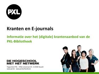 Kranten en E- journals