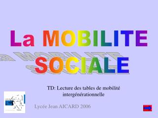 La MOBILITE SOCIALE