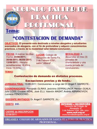 SEGUNDO TALLER DE PRACTICA PROFESIONAL