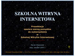 SZKOLNA WITRYNA INTERNETOWA