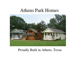 Athens Park Homes